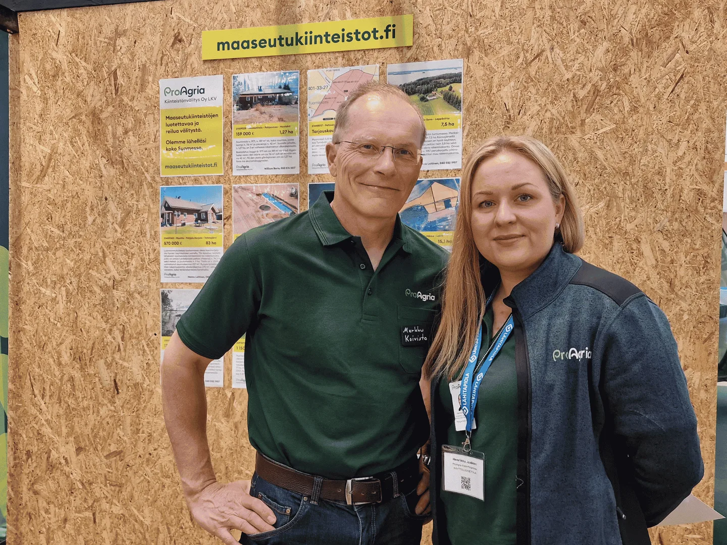 Markku Koivisto ja Henriikka Jaatinen Farmarissa